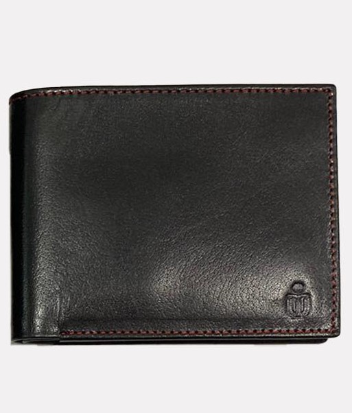 Slim leather bifold wallet 