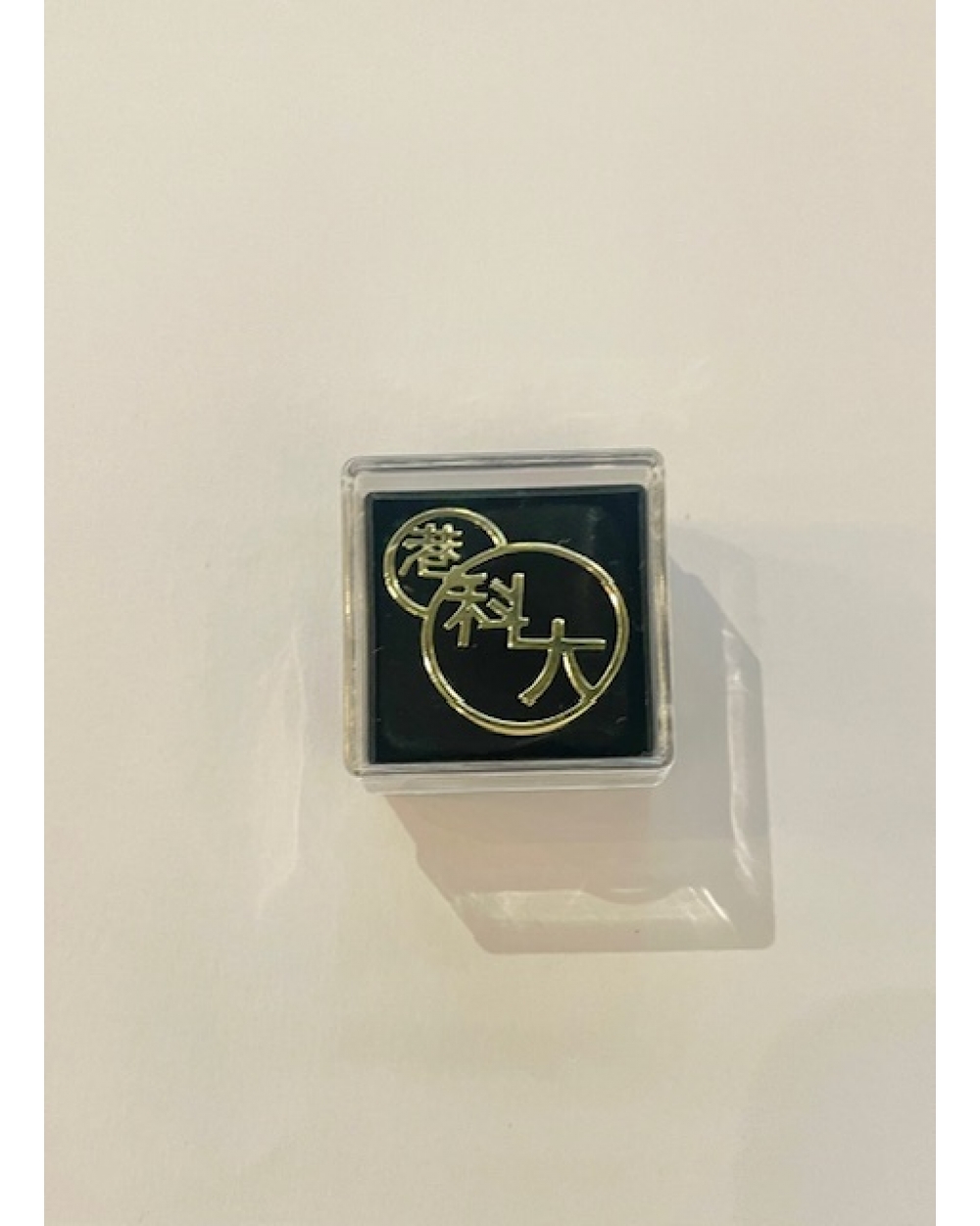 Chinese Character metal pin with box